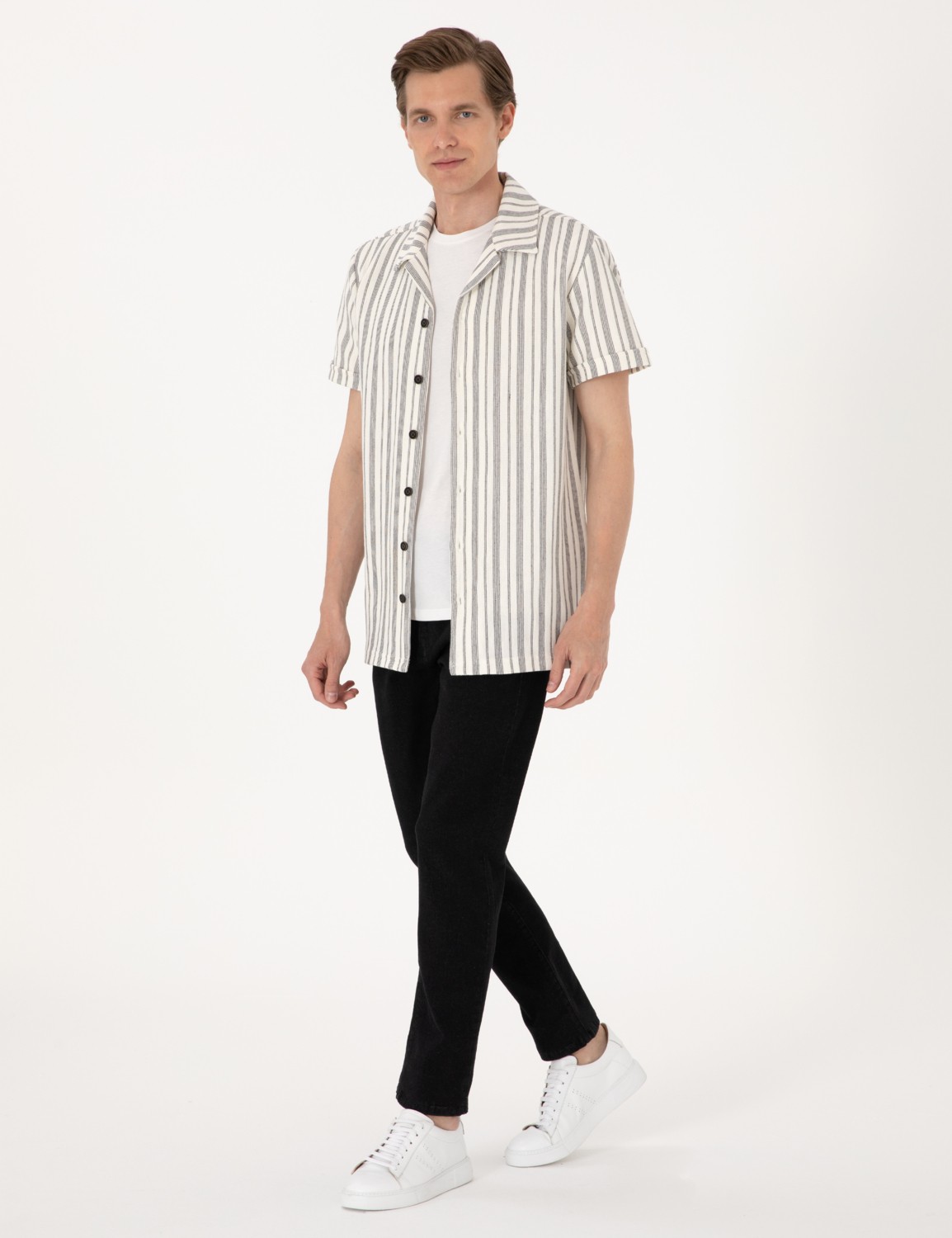Pierre Cardin Erkek Siyah Slim Fit Jean Pantolon 50308928-VR046 görsel 3