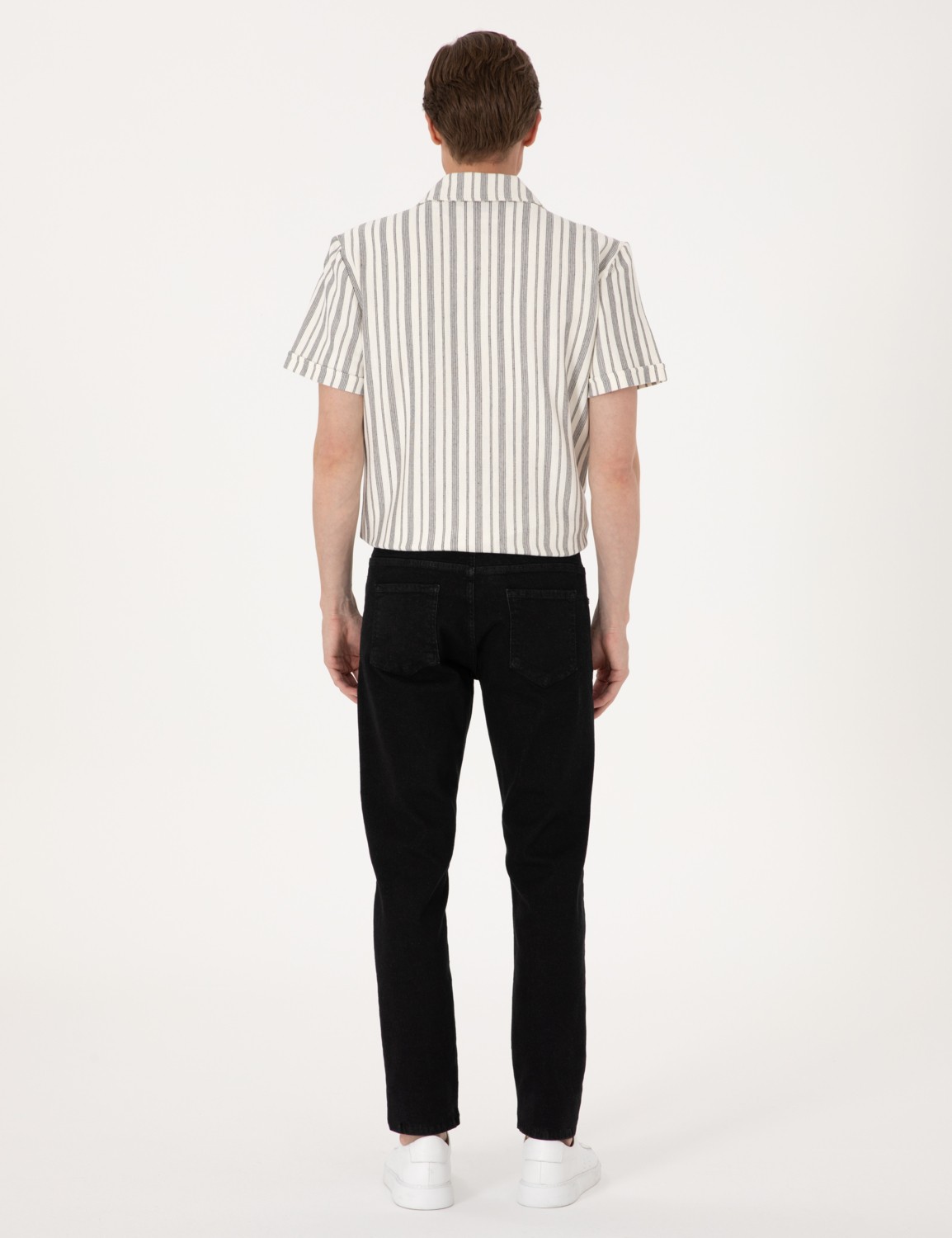 Pierre Cardin Erkek Siyah Slim Fit Jean Pantolon 50308928-VR046 görsel 4