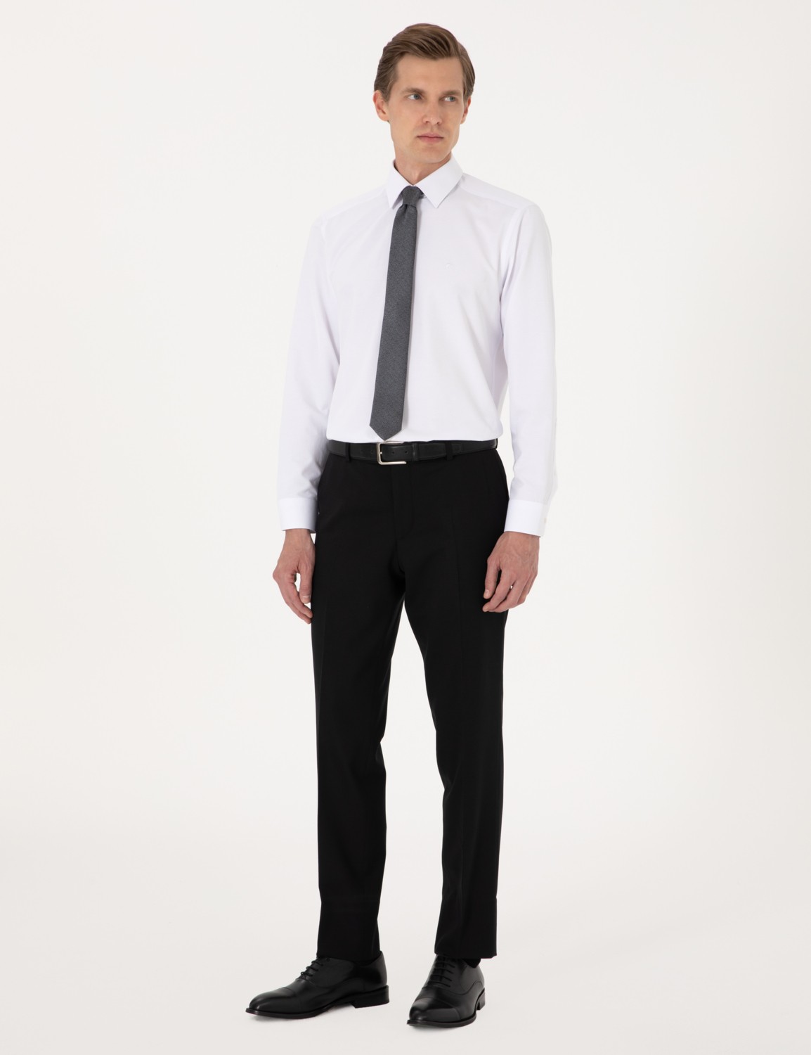 Pierre Cardin Erkek Açık Mavi Regular Fit Uzun Kollu Basic Gömlek 50316742-VR003 görsel 5