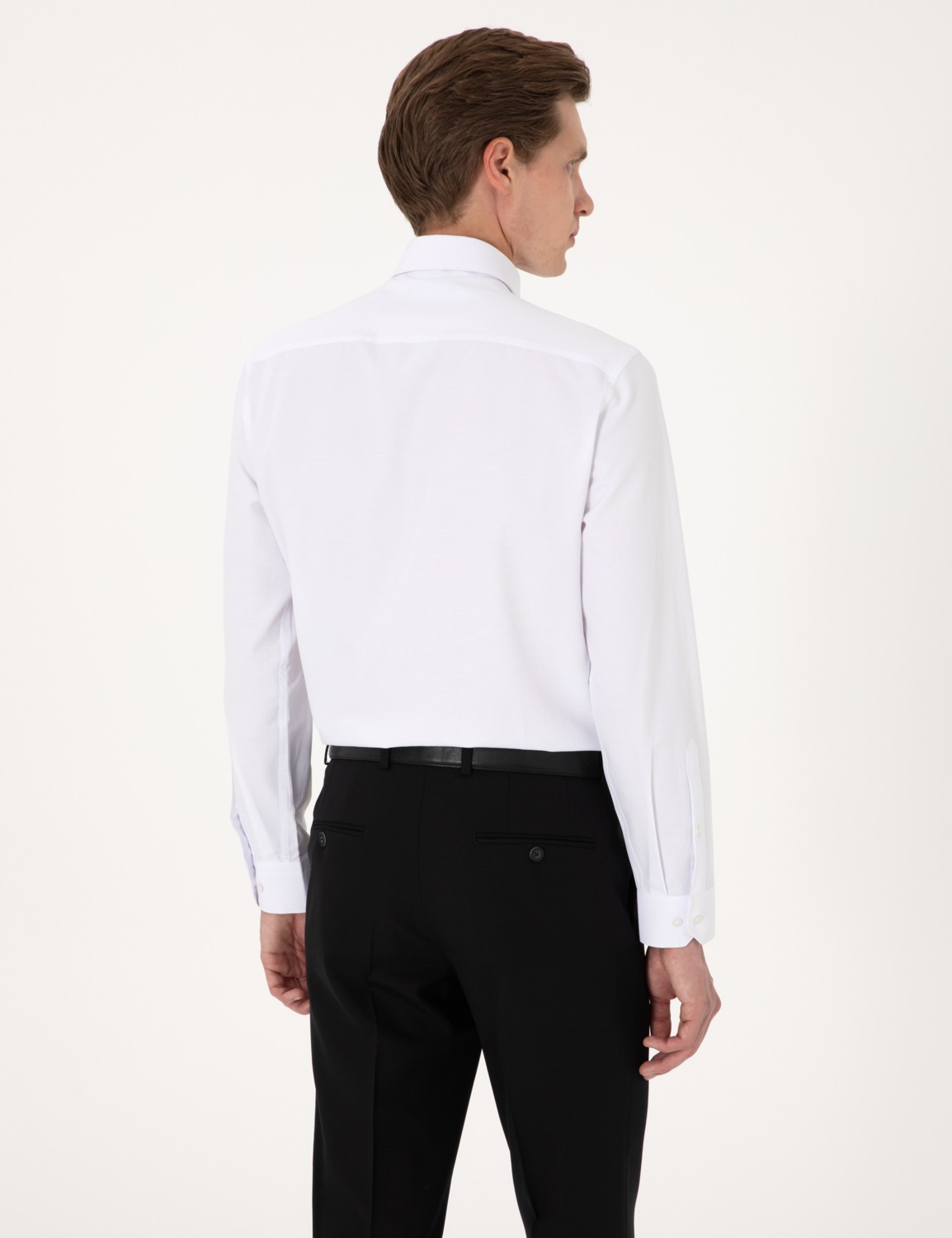 Pierre Cardin Erkek Açık Mavi Regular Fit Uzun Kollu Basic Gömlek 50316742-VR003 görsel 6
