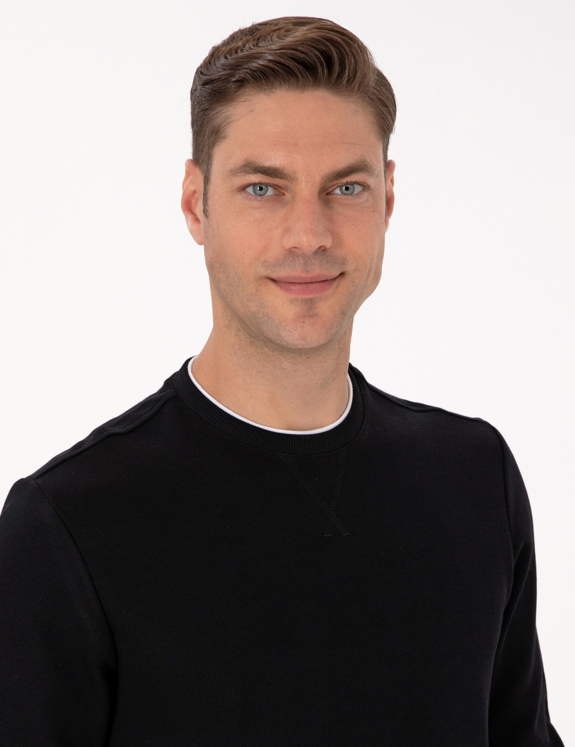 Pierre Cardin Erkek Yeşil Regular Fit Sweatshirt 50311649-VR255 görsel 2