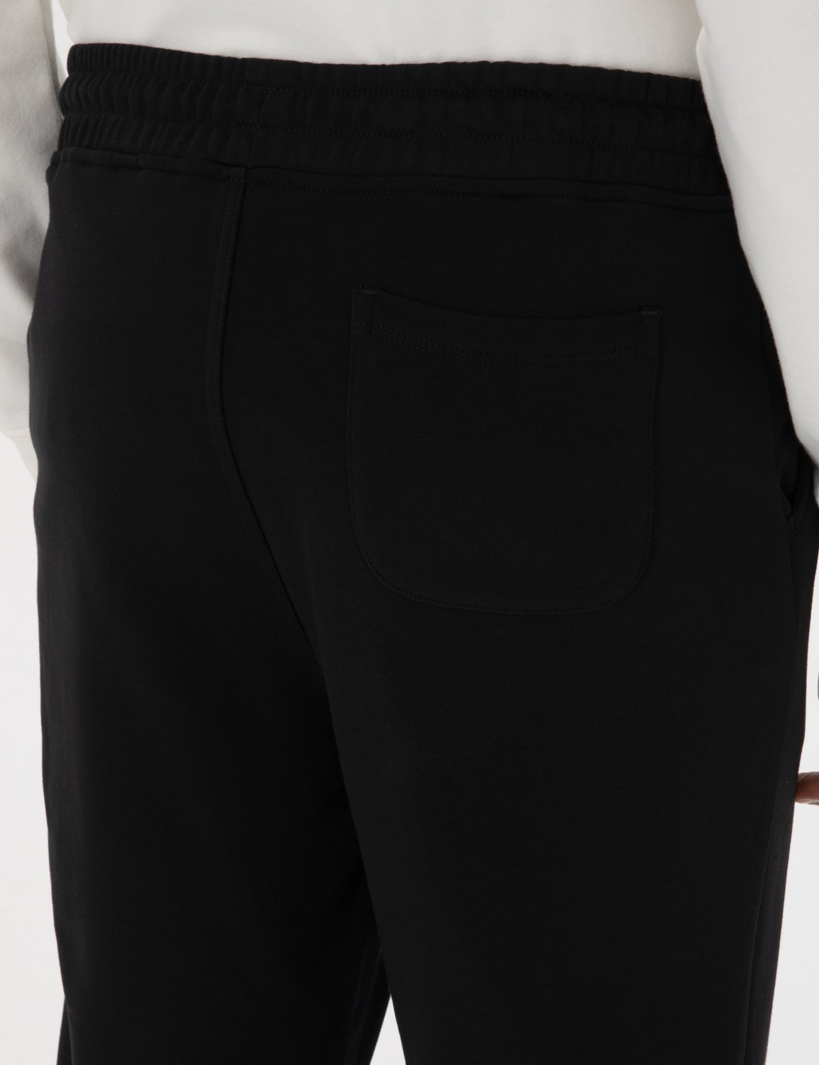 Pierre Cardin Erkek Siyah Slim Fit 3 Iplik Paçası Lastikli Eşofman Altı 50317676-VR046 görsel 6