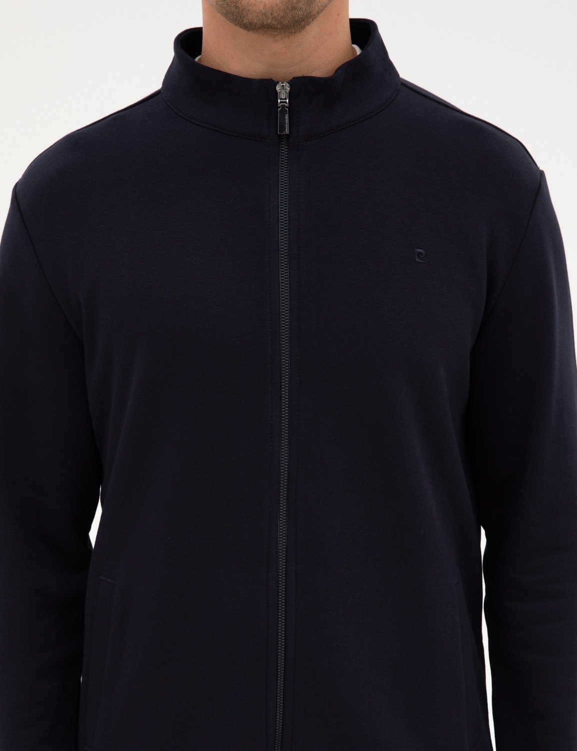 Pierre Cardin Erkek Siyah Regular Fit Örme Hırka 50317668-VR046 görsel 6