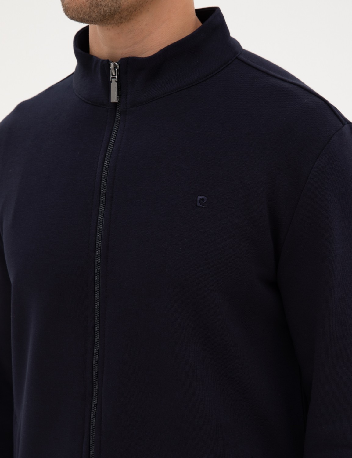 Pierre Cardin Erkek Siyah Regular Fit Örme Hırka 50317668-VR046 görsel 7