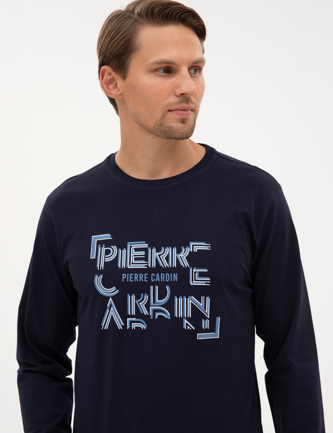 Pierre Cardin Erkek Lacivert Pijama Takımı 50322652-200 görsel 2