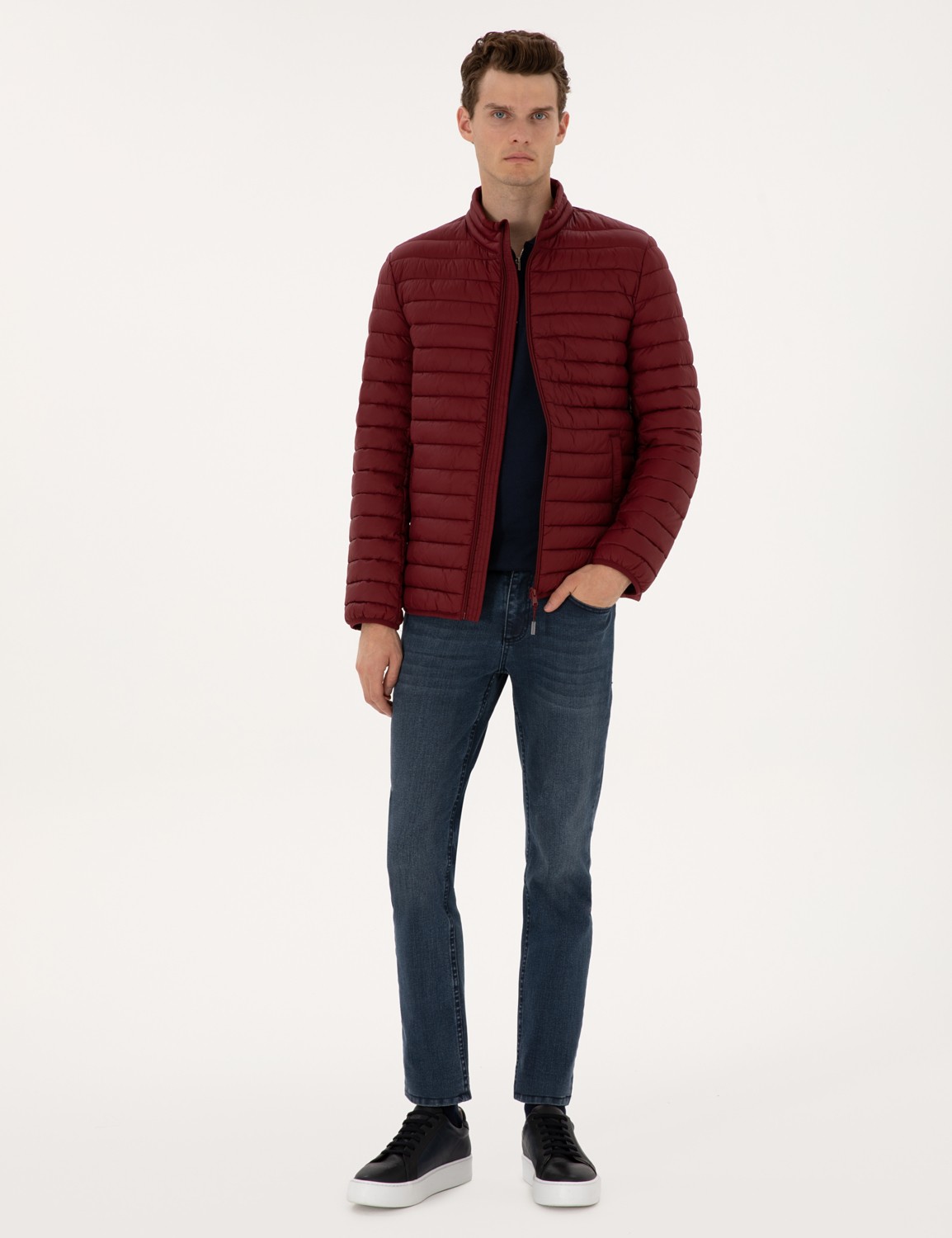 Pierre Cardin Erkek Koyu Yeşil Mont 50313921-VR079 görsel 4