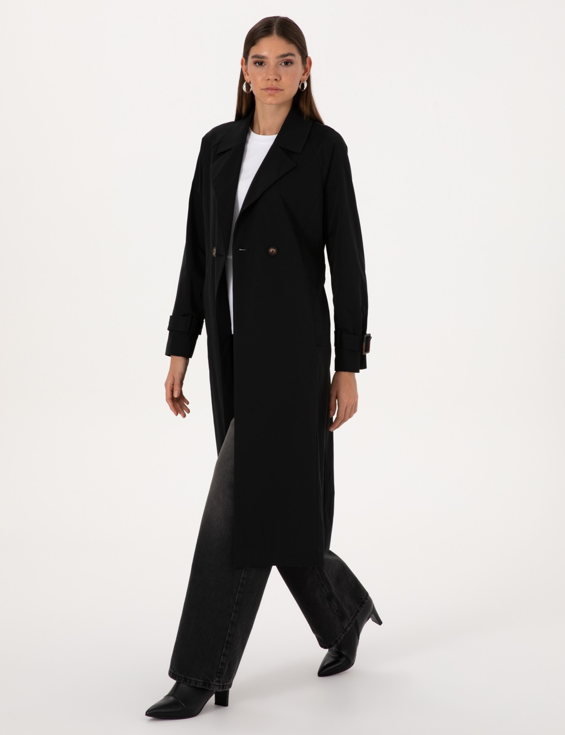 Pierre Cardin Kadın Haki Kemerli Trençkot 50314043-VR027