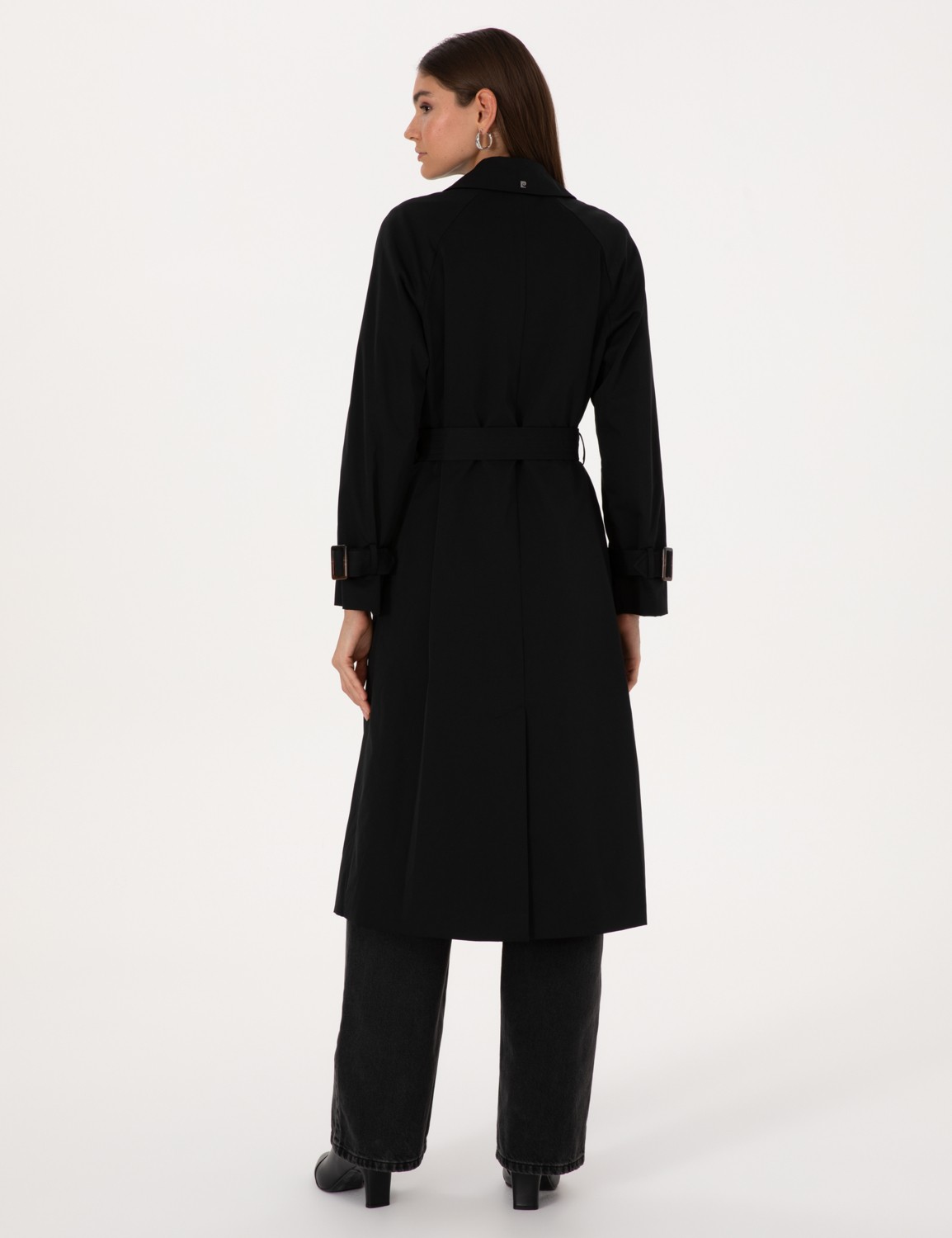 Pierre Cardin Kadın Haki Kemerli Trençkot 50314043-VR027 görsel 4