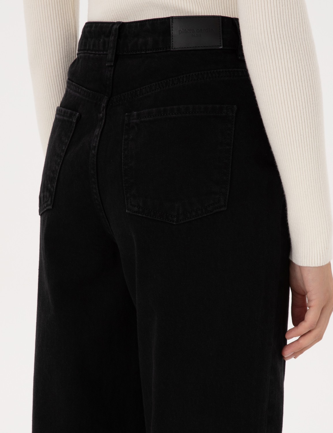 Pierre Cardin Kadın Siyah Loose Fit Jean Pantolon 50318043-VR046 görsel 6