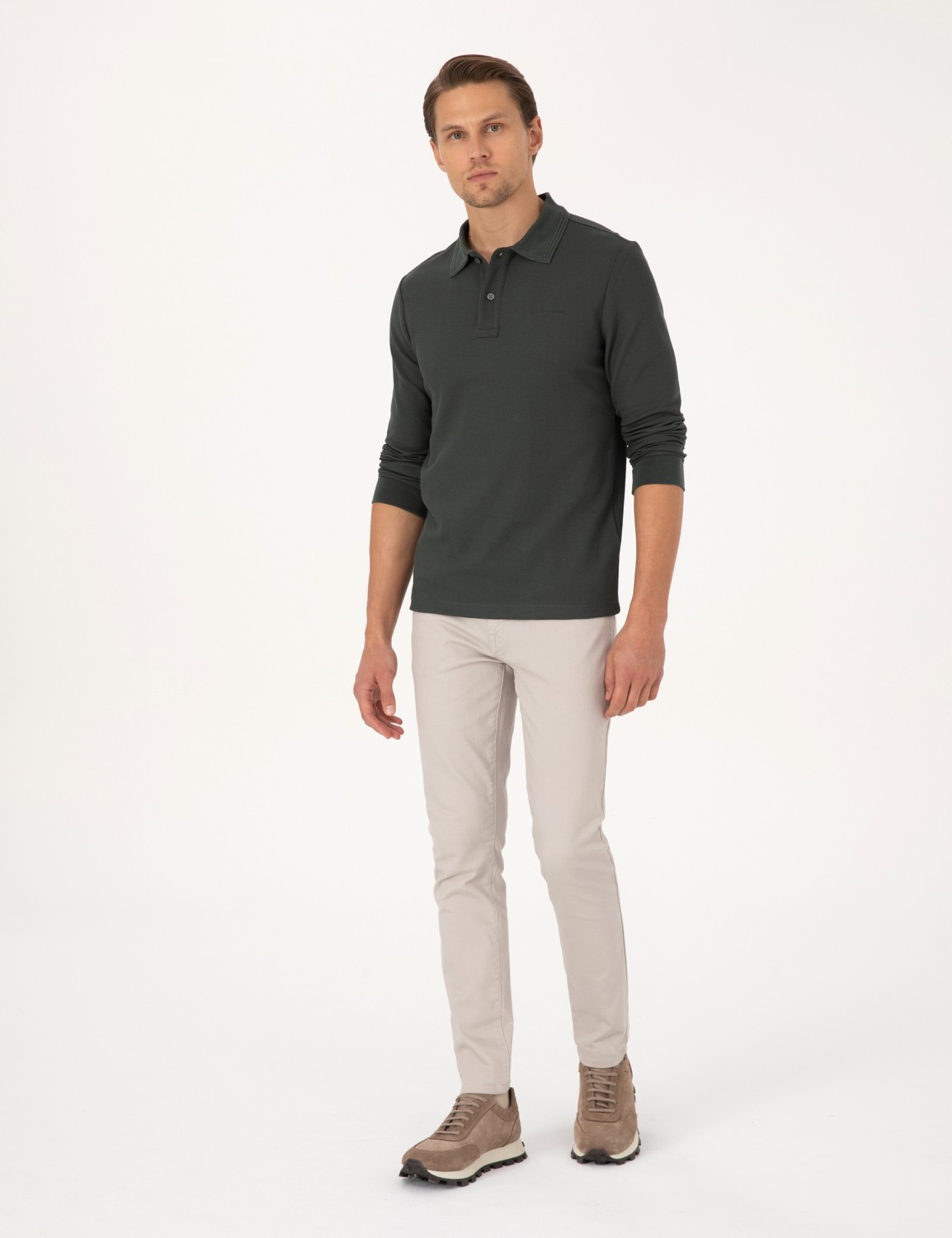 Pierre Cardin Erkek Siyah Slim Fit Sweatshirt 50311678-VR046 görsel 4