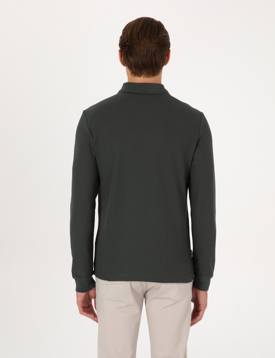 Pierre Cardin Erkek Siyah Slim Fit Sweatshirt 50311678-VR046 görsel 5