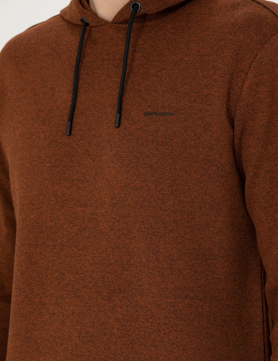 Pierre Cardin Erkek Kiremit Regular Fit Kapüşonlu Sweatshirt 50273895-VR031 görsel 7