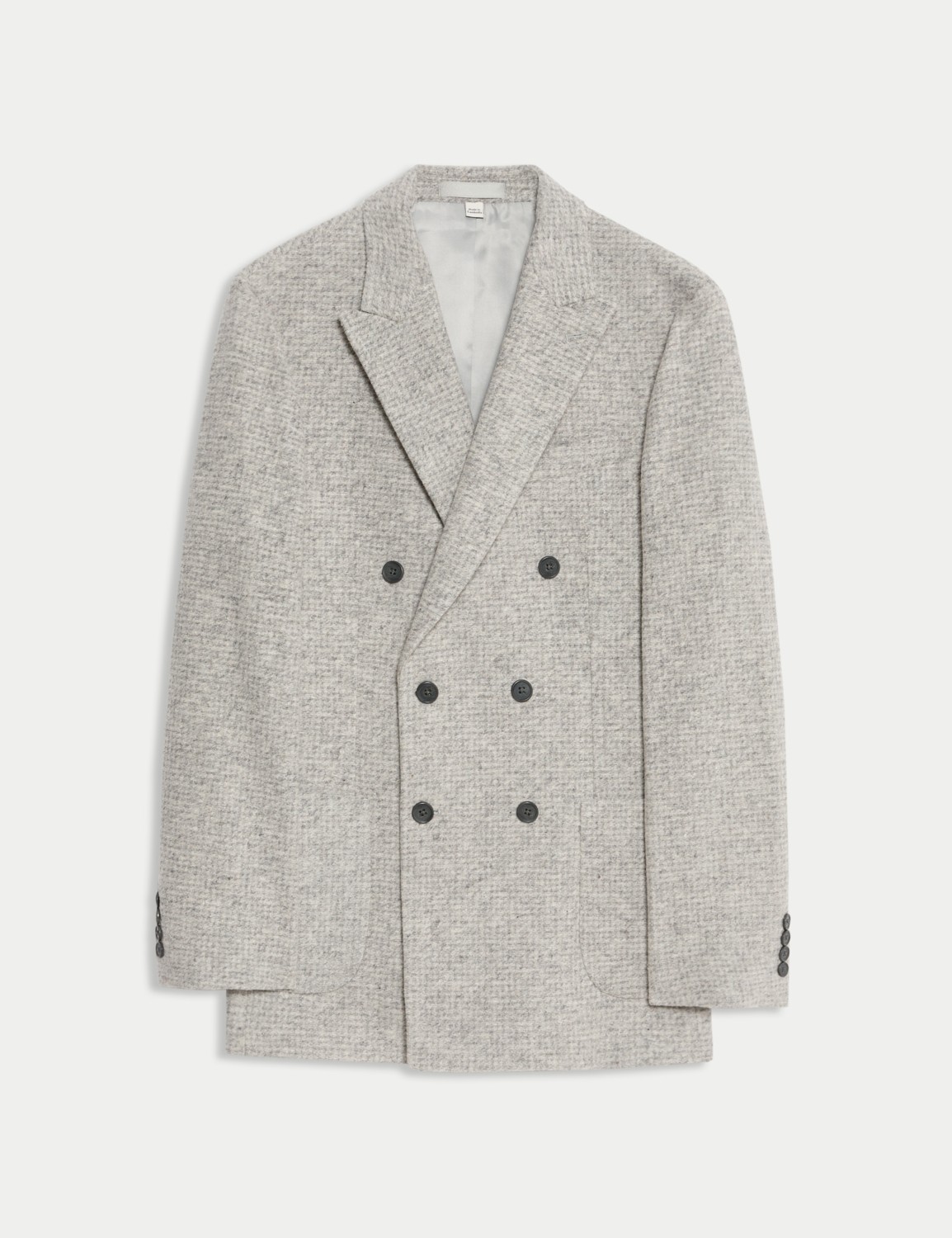 Marks & Spencer Yün-Pamuk Karışımlı Ekose Detaylı Blazer