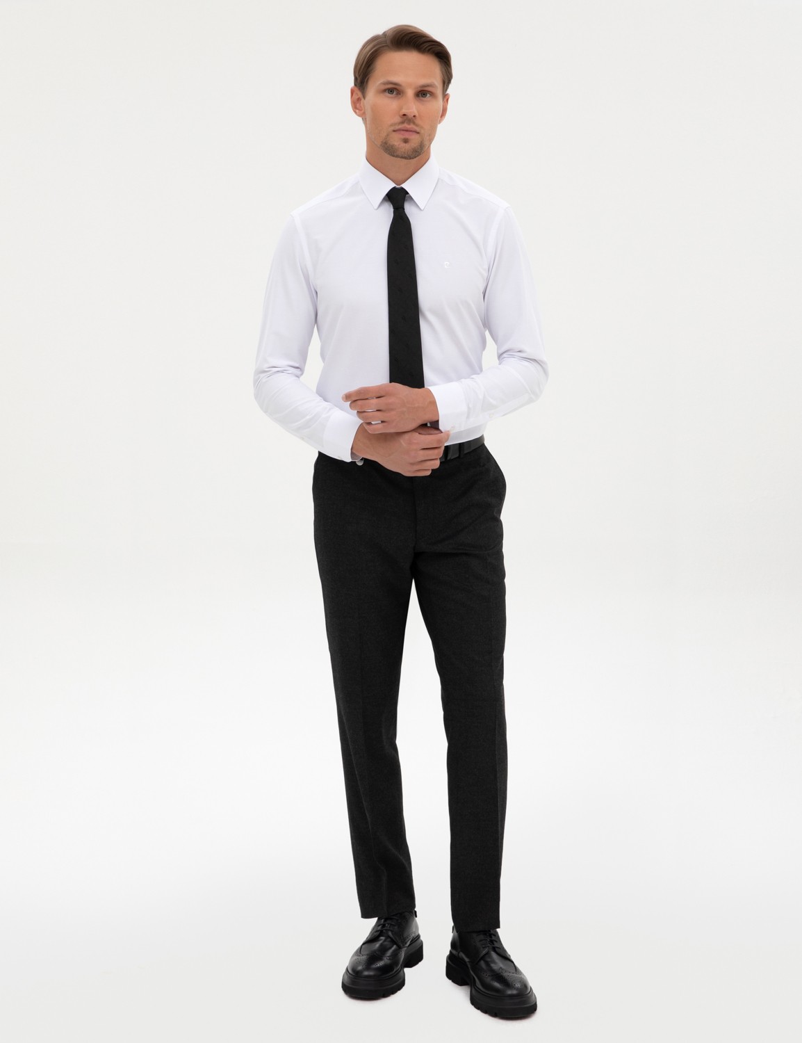 Pierre Cardin Erkek Açık Mavi Slim Fit Uzun Kollu Basic Gömlek 50316734-VR003