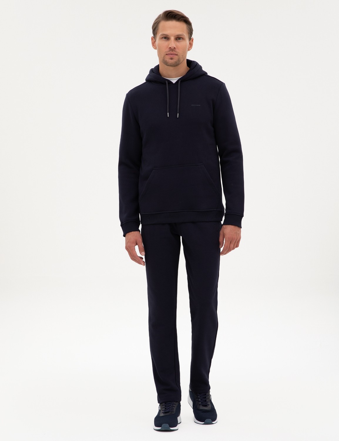 Pierre Cardin Erkek Siyah Slim Fit 3 Iplik Düz Paça Eşofman Altı 50317670-VR046 görsel 7