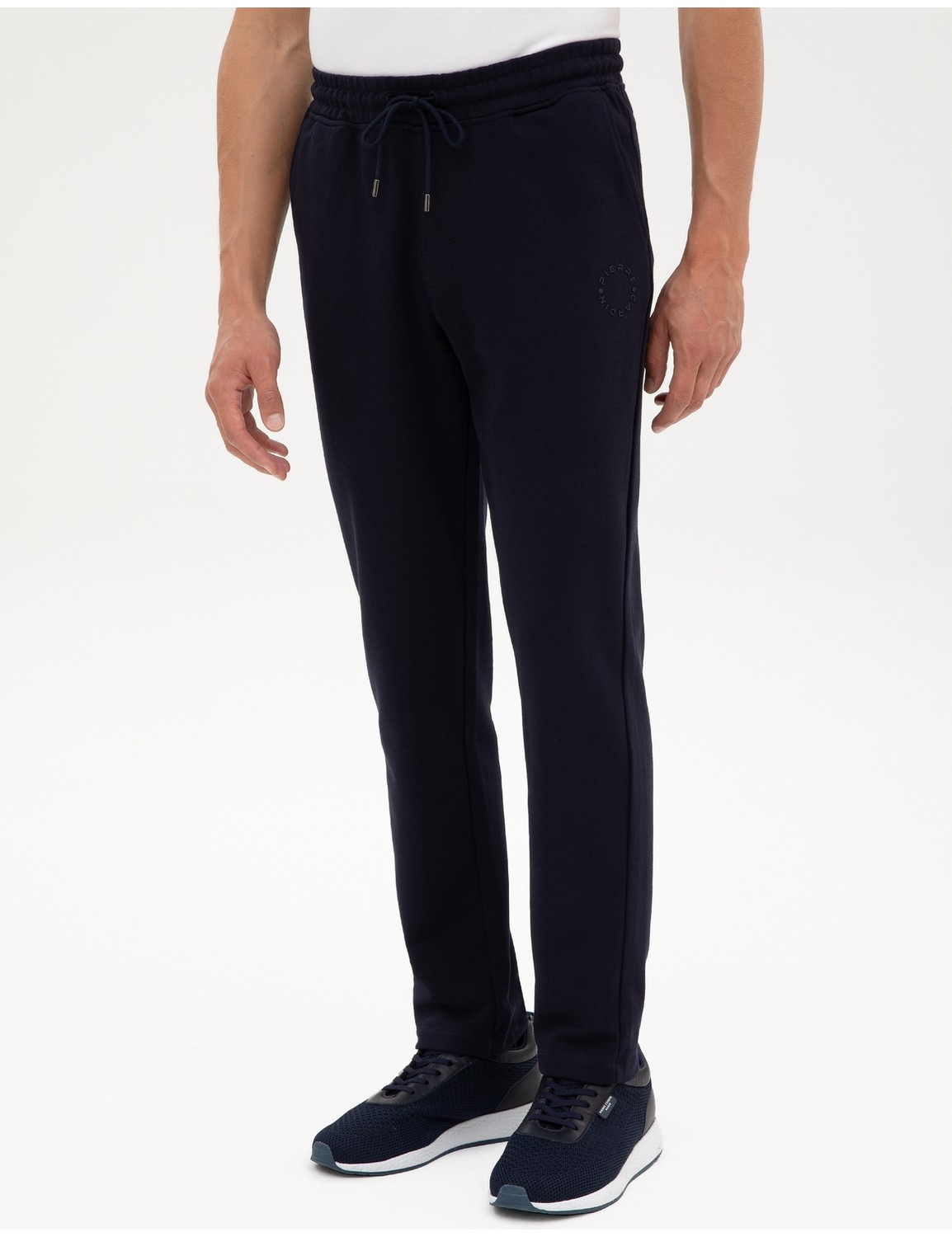 Pierre Cardin Erkek Siyah Slim Fit 3 Iplik Düz Paça Eşofman Altı 50317670-VR046 görsel 8