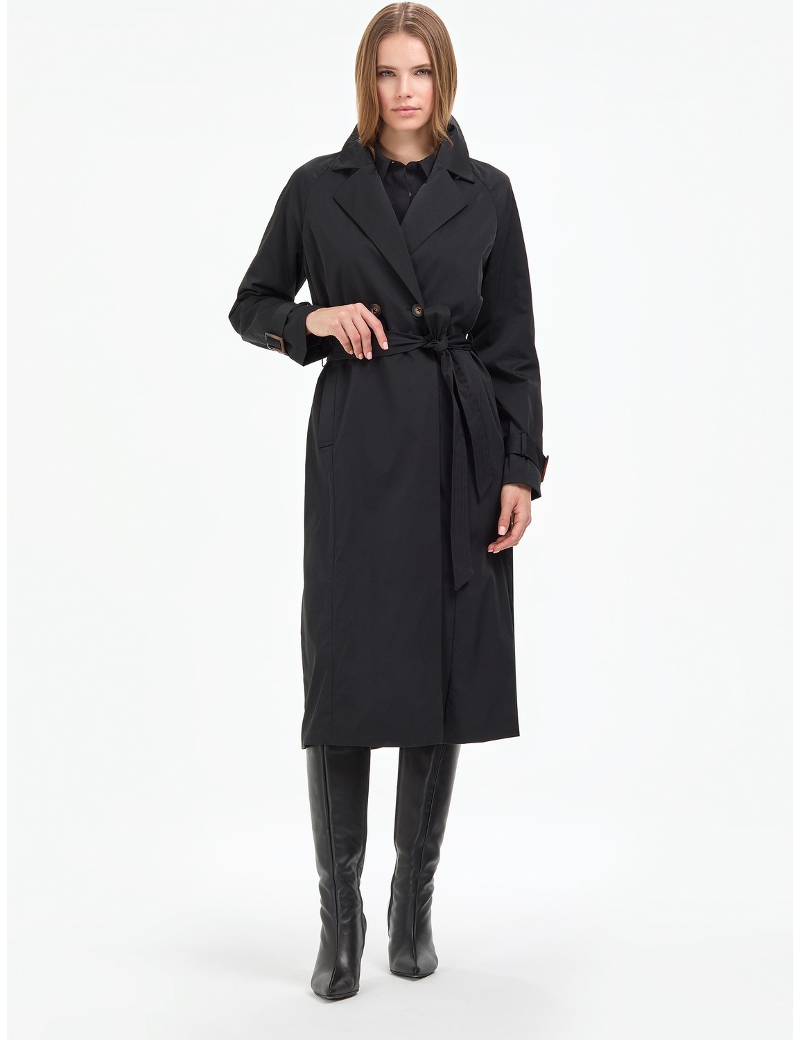 Pierre Cardin Kadın Haki Kemerli Trençkot 50314043-VR027 görsel 8