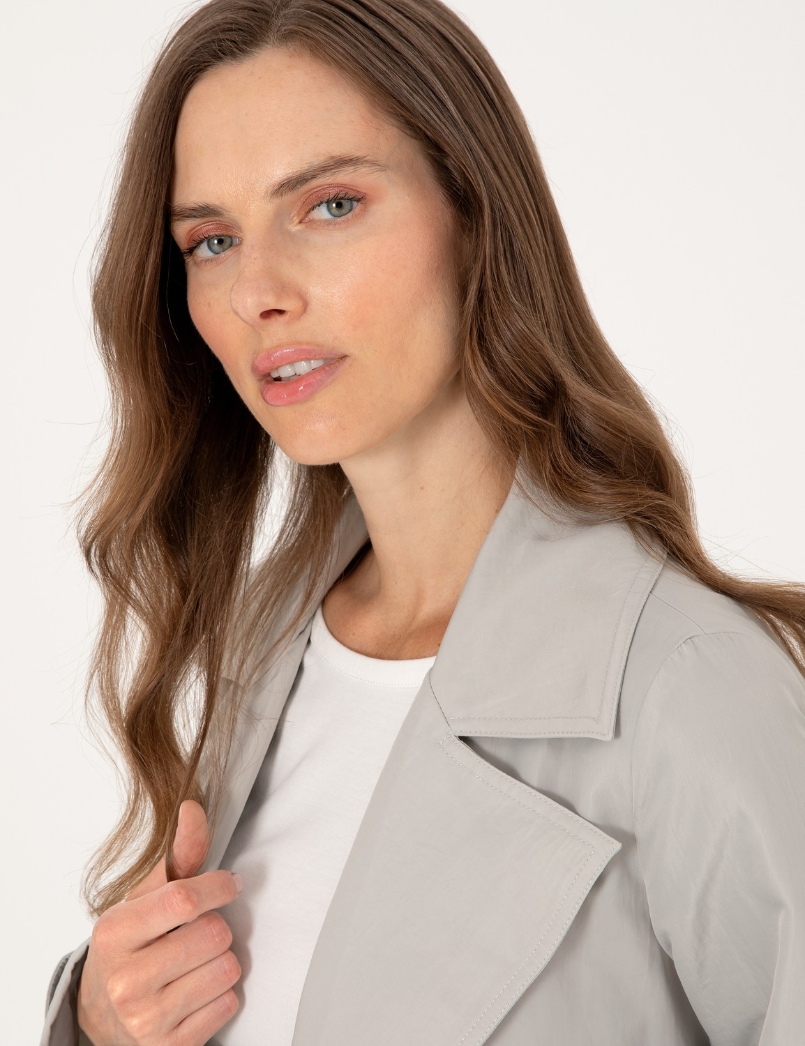 Pierre Cardin Kadın Gri Regular Fit Trençkot 50300847-VR024 görsel 2