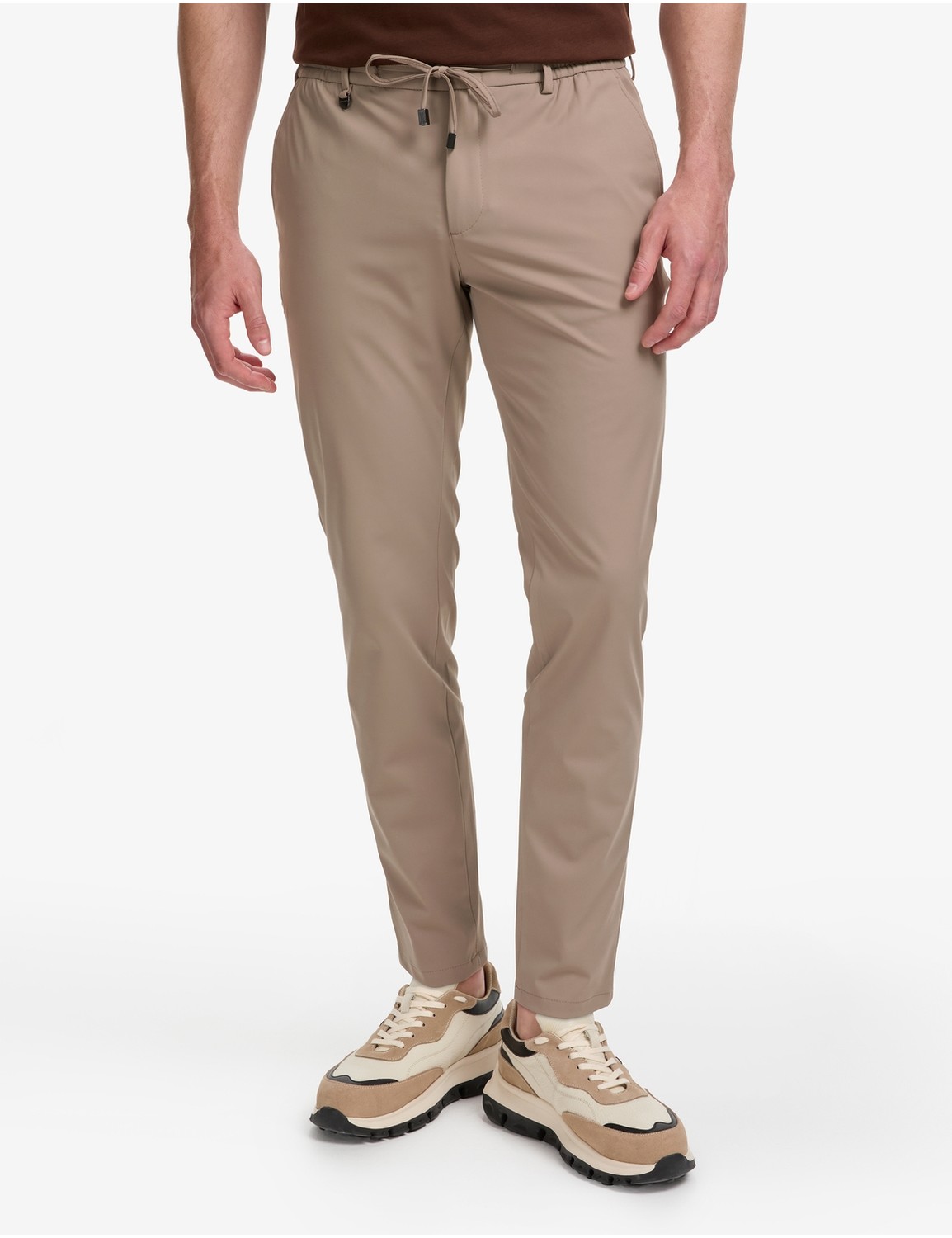 Pierre Cardin Gri Ex. Slim Fit Beli Kordonlu Klasik Jogger Pantolon 50325158-VR024 görsel 2