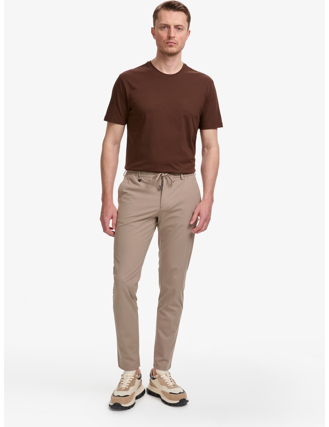 Pierre Cardin Gri Ex. Slim Fit Beli Kordonlu Klasik Jogger Pantolon 50325158-VR024 görsel 3