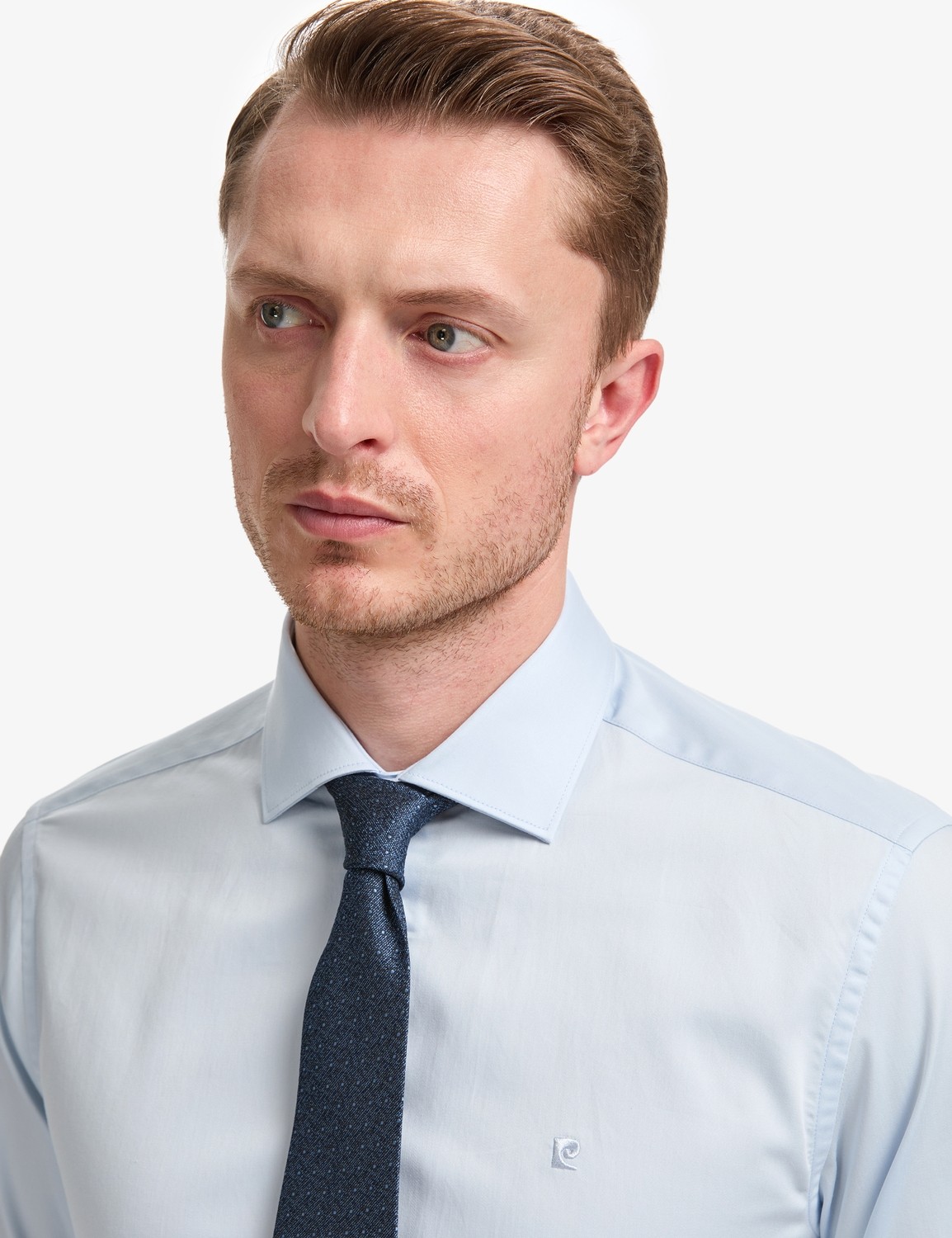 Pierre Cardin Erkek Açık Mavi Italyan Yaka Slim Fit Basic Gömlek 50325328-VR003 görsel 2
