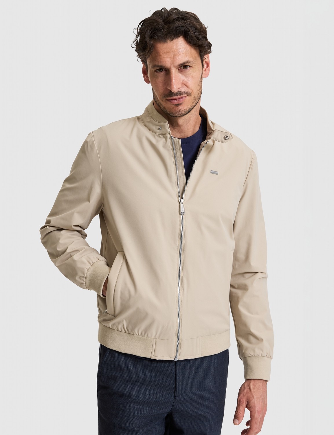 Pierre Cardin Erkek Lacivert Bomber Ceket 50325322-VR033 görsel 8
