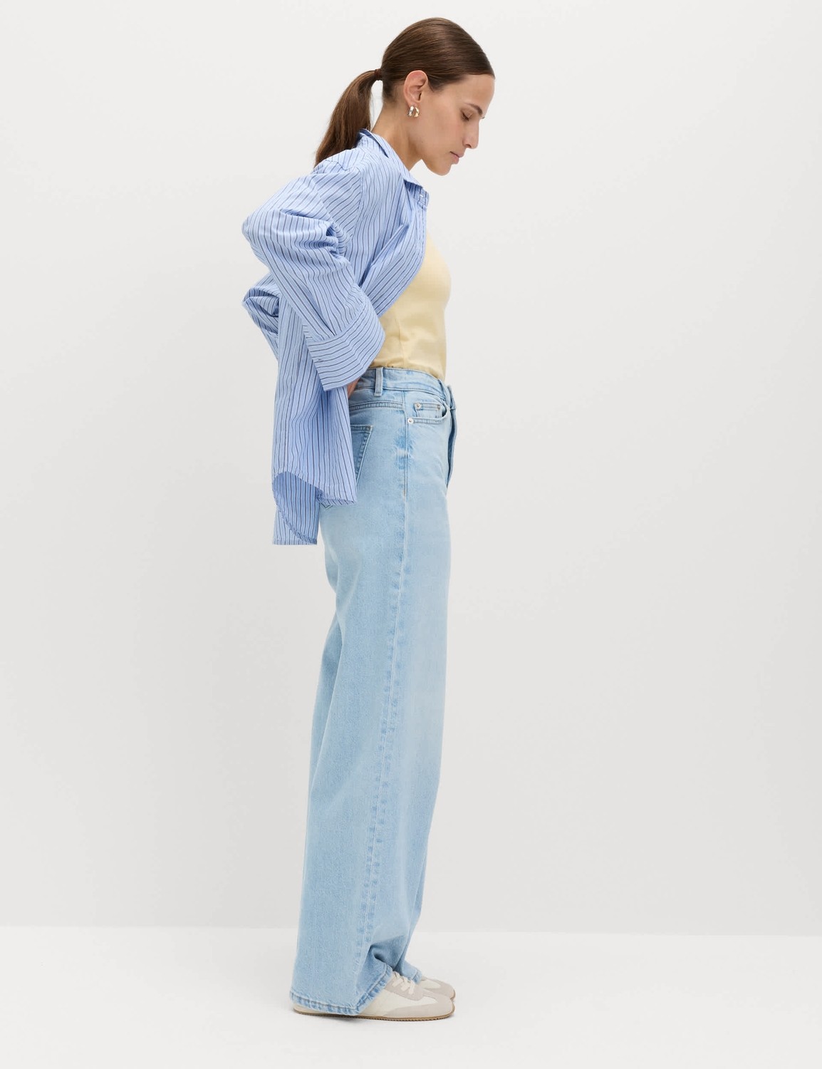 Marks & Spencer Wide Leg Jean Pantolon görsel 2