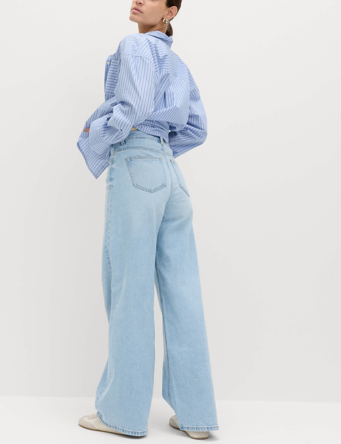Marks & Spencer Wide Leg Jean Pantolon görsel 4
