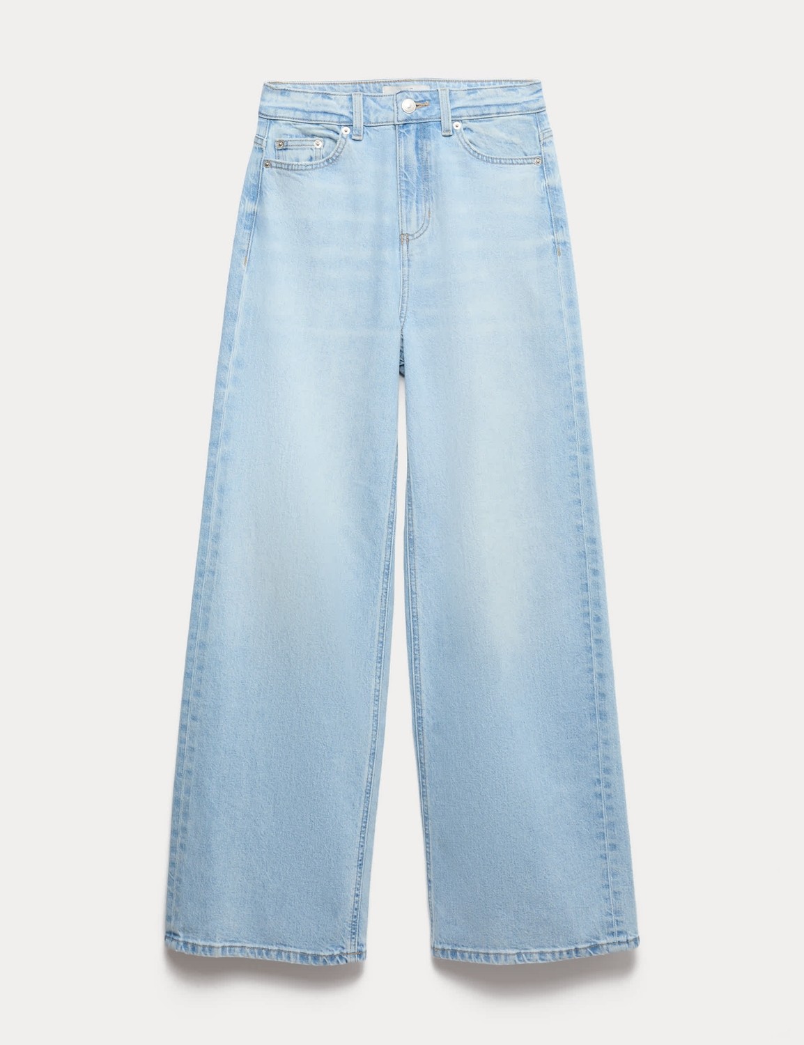 Marks & Spencer Wide Leg Jean Pantolon görsel 7