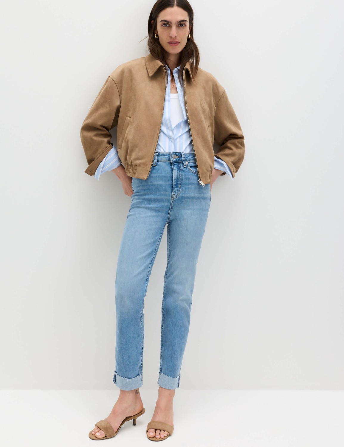Marks & Spencer Harper Supersoft Yüksek Bel Jean Pantolon
