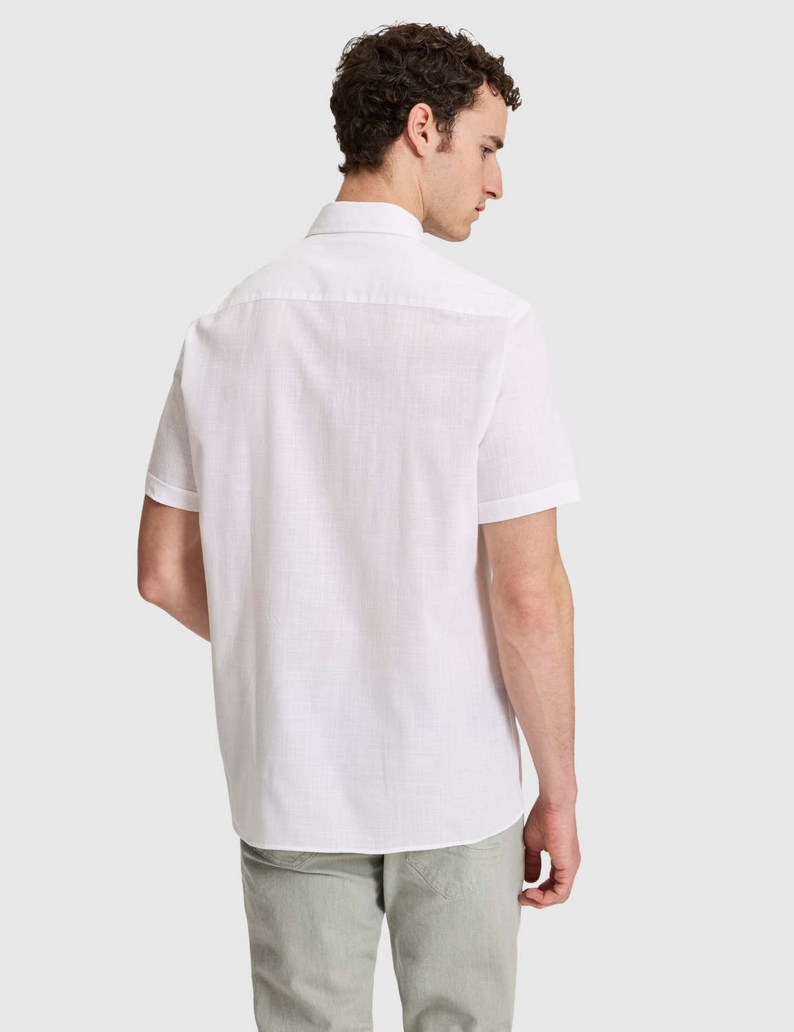 Pierre Cardin Erkek Lacivert %100 Pamuk Regular Fit Yazlık Gömlek 50325364-VR100 görsel 5