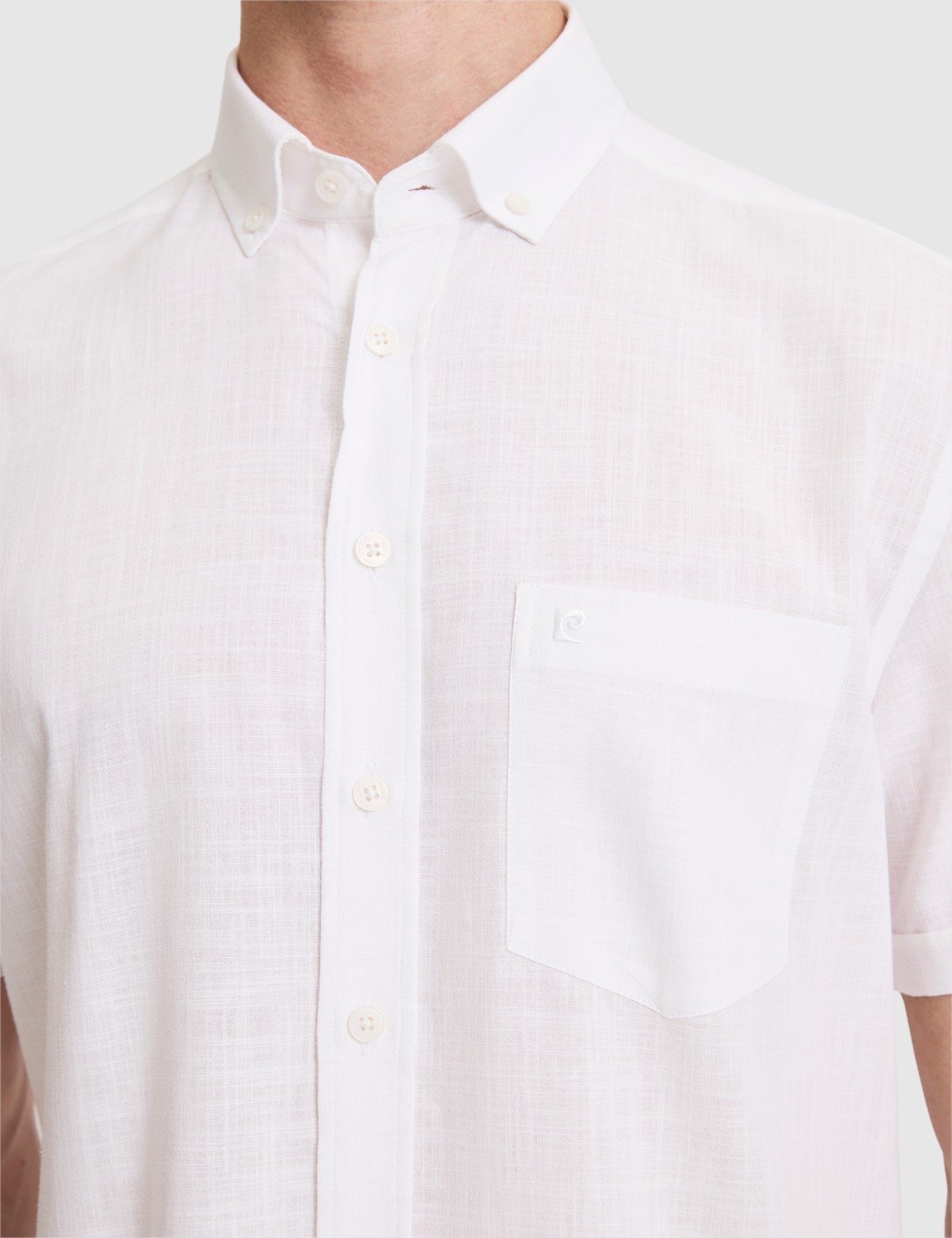 Pierre Cardin Erkek Lacivert %100 Pamuk Regular Fit Yazlık Gömlek 50325364-VR100 görsel 6