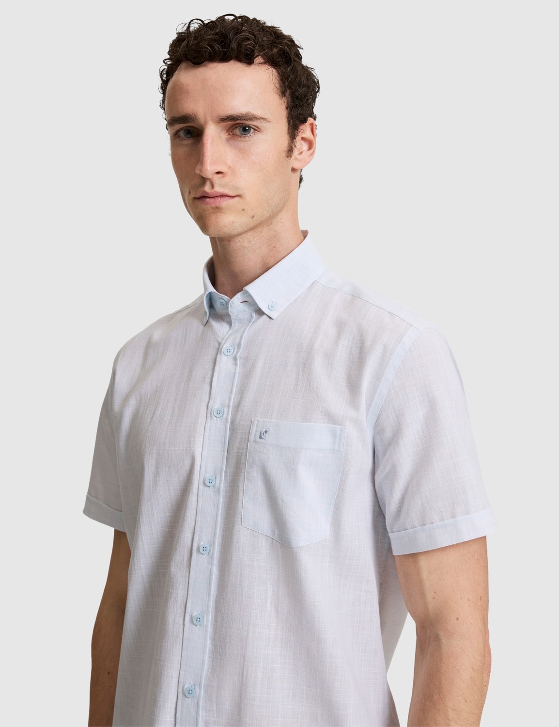 Pierre Cardin Erkek Lacivert %100 Pamuk Regular Fit Yazlık Gömlek 50325364-VR100 görsel 8