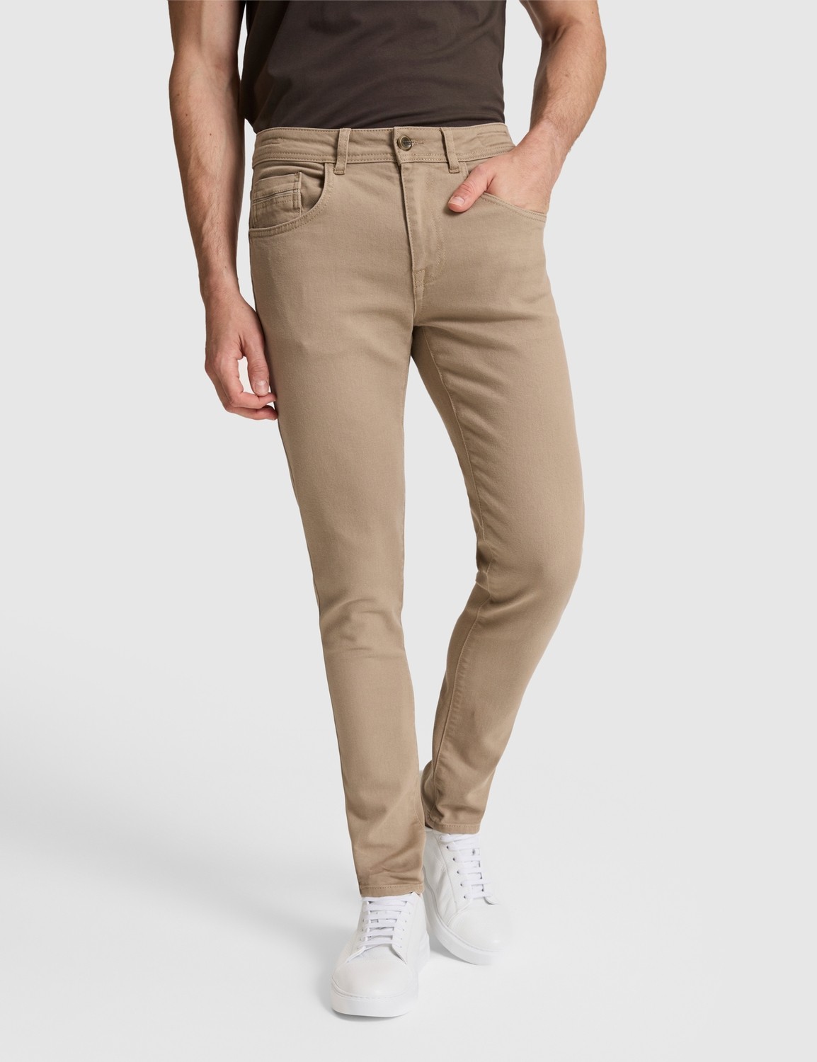 Pierre Cardin Erkek Taş Slim Fit Jean Pantolon 50327861-VR049 görsel 2