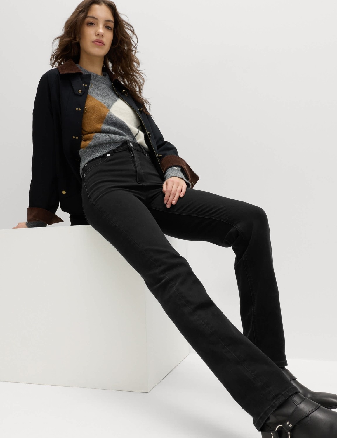 Marks & Spencer Magic Shaping Yüksek Bel Straight Leg Jean Pantolon