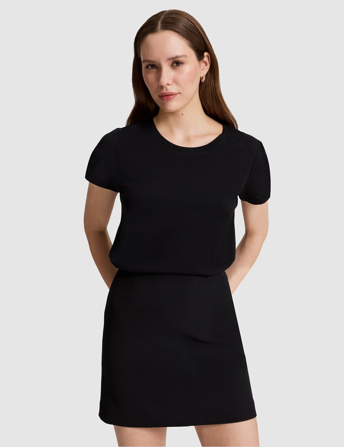 Pierre Cardin Kadın Beyaz Regular Fit Basic Tişört 50325474-VR013