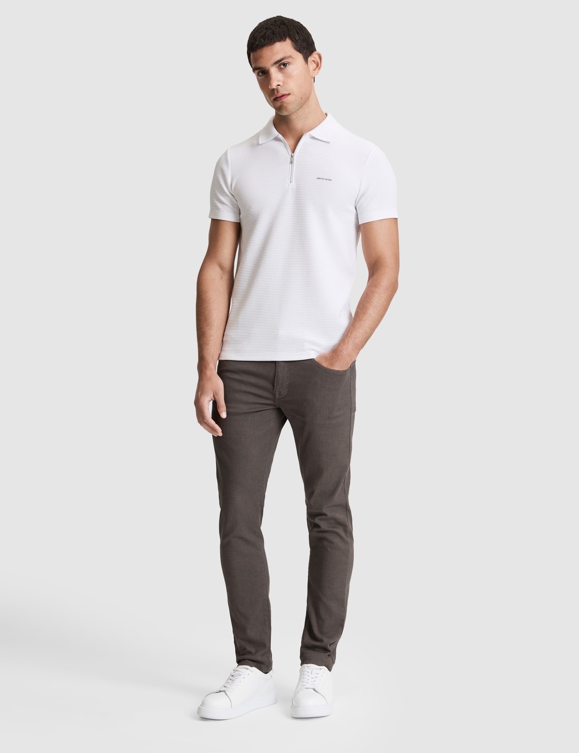 Pierre Cardin Erkek Kahverengi Slim Fit Jean Pantolon 50317311-VR197 görsel 3