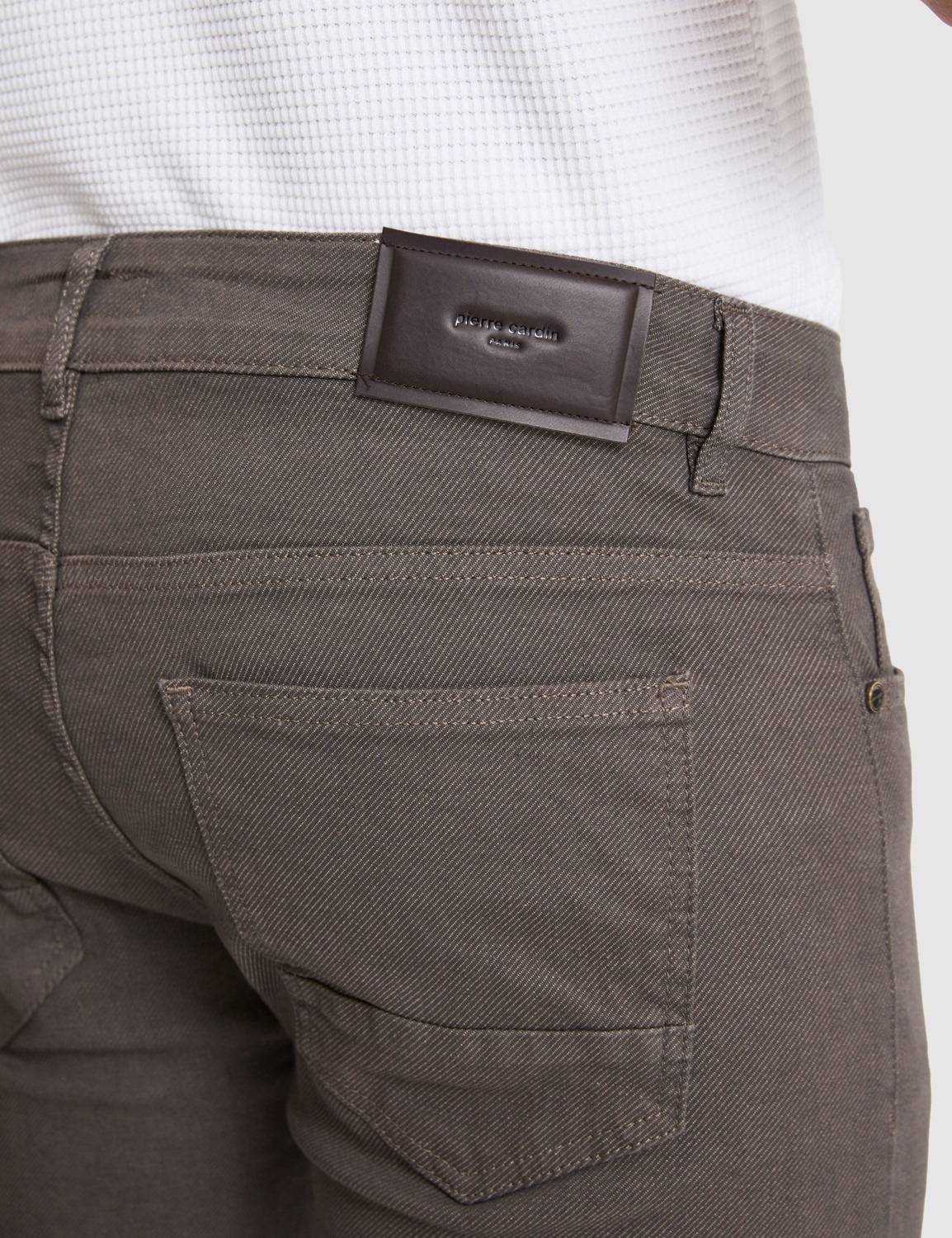 Pierre Cardin Erkek Kahverengi Slim Fit Jean Pantolon 50317311-VR197 görsel 6