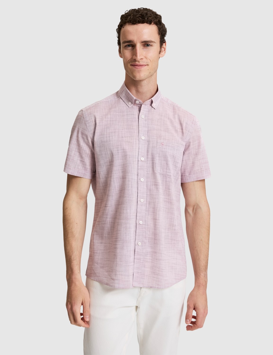 Pierre Cardin Erkek Lacivert %100 Pamuk Regular Fit Yazlık Gömlek 50325364-VR100