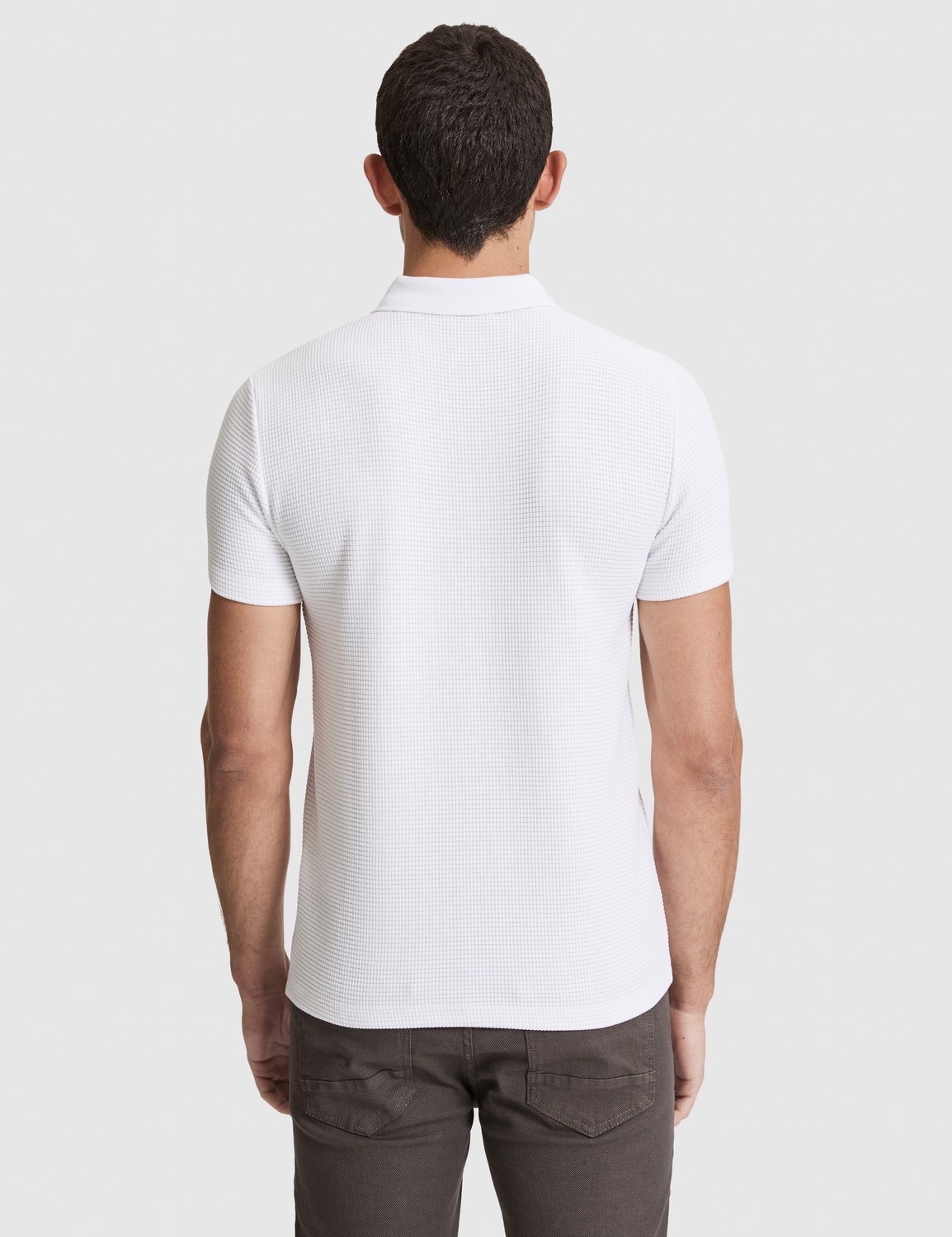 Pierre Cardin Erkek Haki Slim Fit Fermuarlı Polo Yaka Tişört 50327860-VR027 görsel 5