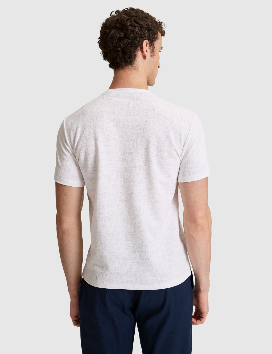 Pierre Cardin Erkek Haki Slim Fit Bisiklet Yaka Tişört 50327858-VR027 görsel 5
