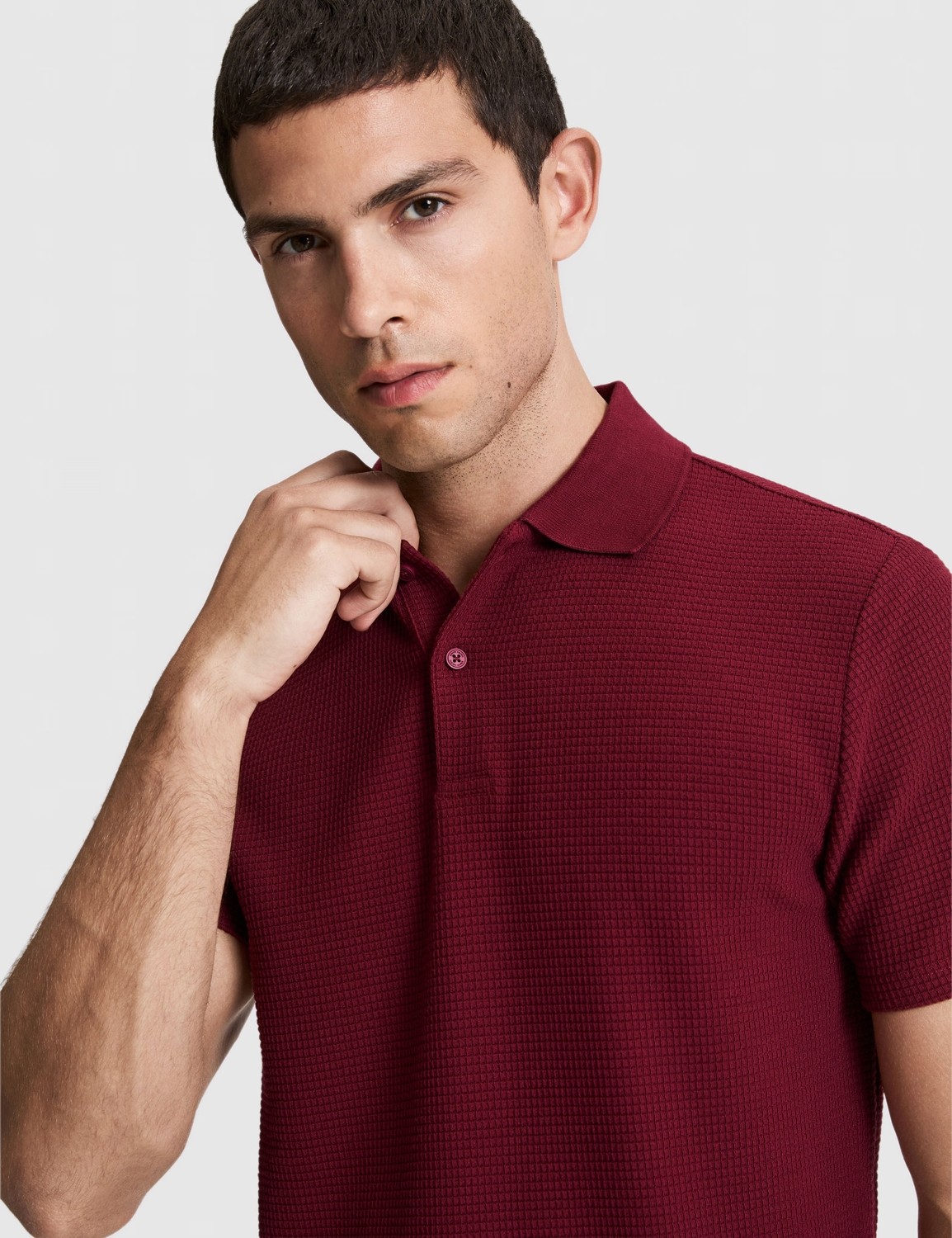 Pierre Cardin Erkek Siyah Regular Fit Düğmeli Polo Yaka Tişört 50327875-VR046 görsel 2