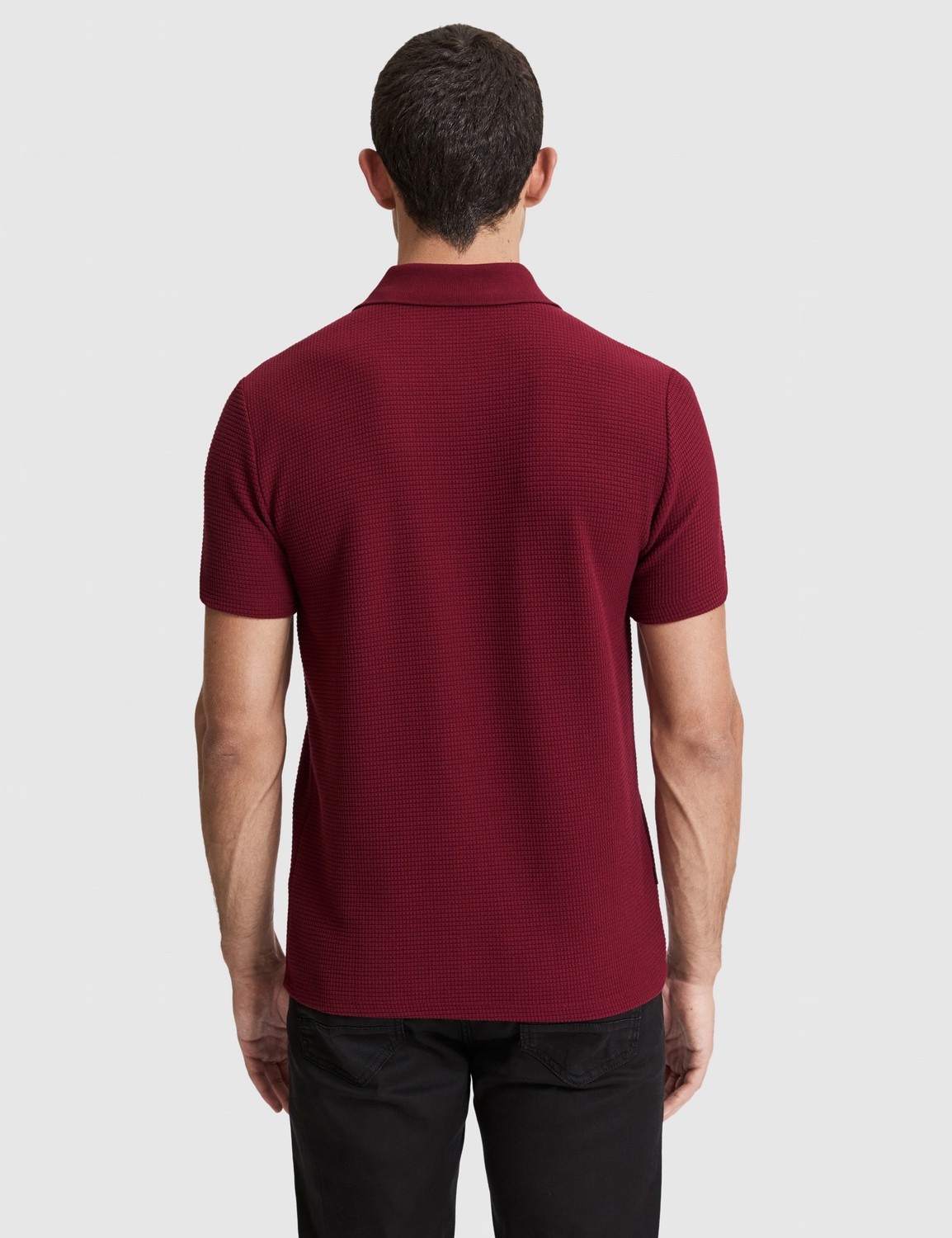 Pierre Cardin Erkek Siyah Regular Fit Düğmeli Polo Yaka Tişört 50327875-VR046 görsel 5