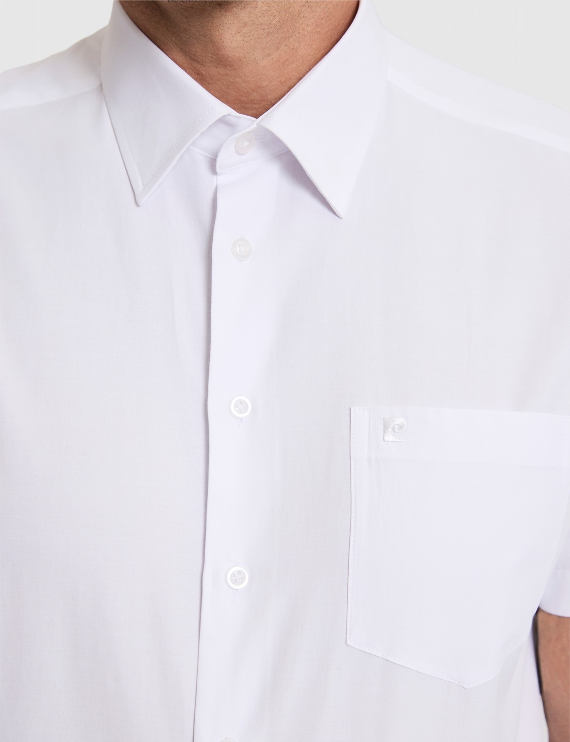 Pierre Cardin Erkek Açık Gri Regular Fit Kısa Kollu Gömlek 50325339-VR001 görsel 6