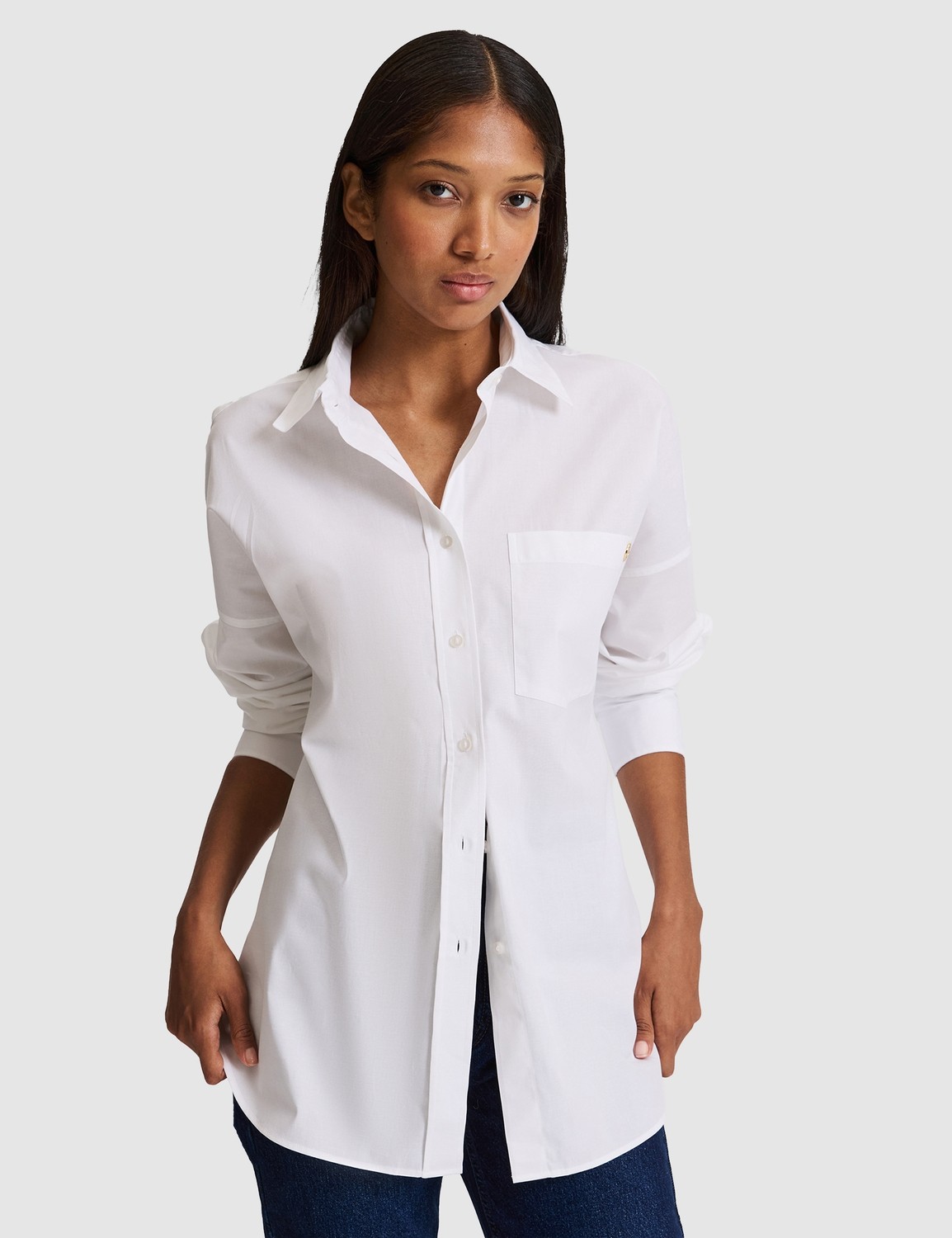 Pierre Cardin Kadın Siyah Oversize Uzun Kollu Gömlek 50328628-VR046