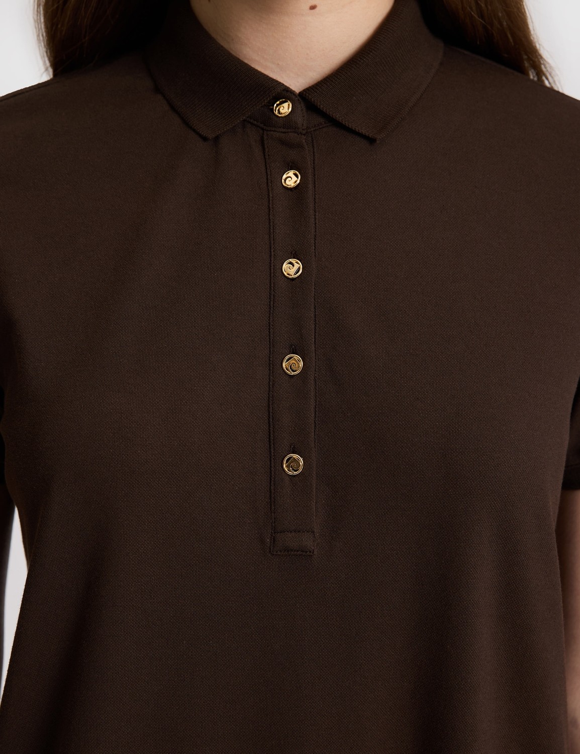 Pierre Cardin Kadın Lacivert Polo Yaka A Kesim Örme Elbise 50326877-VR033 görsel 6
