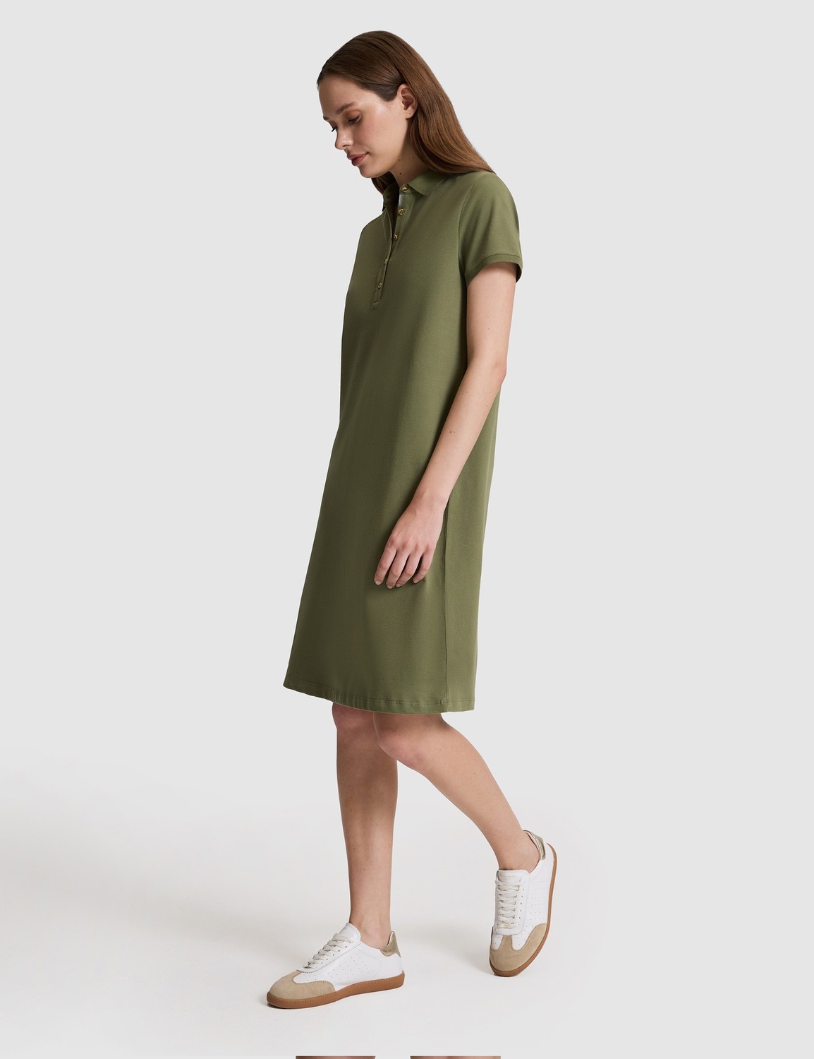 Pierre Cardin Kadın Lacivert Polo Yaka A Kesim Örme Elbise 50326877-VR033