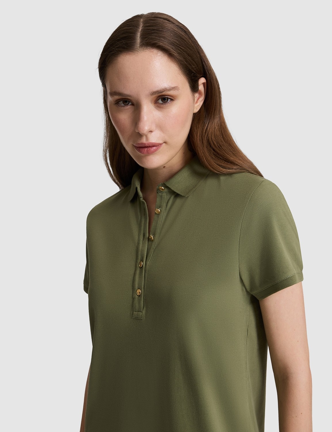 Pierre Cardin Kadın Lacivert Polo Yaka A Kesim Örme Elbise 50326877-VR033 görsel 8
