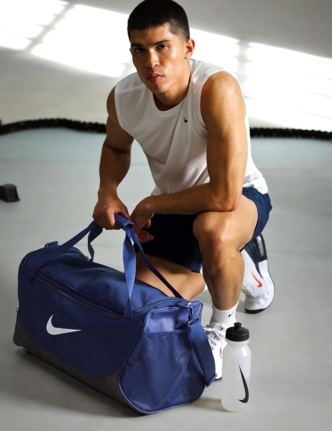 Happy Trend Nike Üniseks Yetişkin Gameday Brasilia x Antrenman Spor Çantası (24L, 40L, 60L Veya 95L) | Erkekler ve Kadınlar, Midnight Lacivert/siyah/beyaz, X-Small, Spor Çantası görsel 2