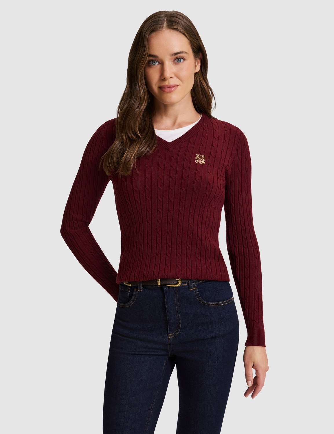 Pierre Cardin Bordo Slim Fit Kazak 50331474 VR014